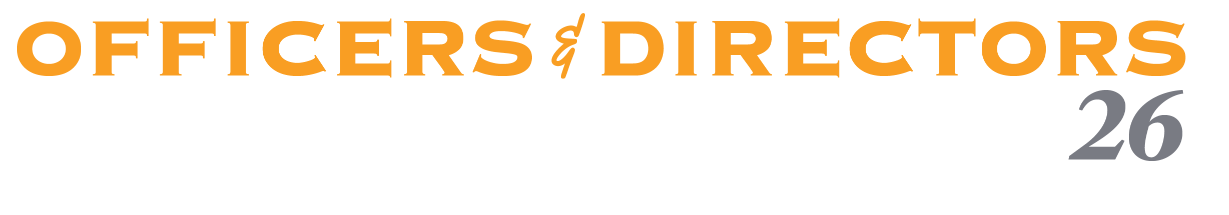 Officers & Directors Spring Conference 2026